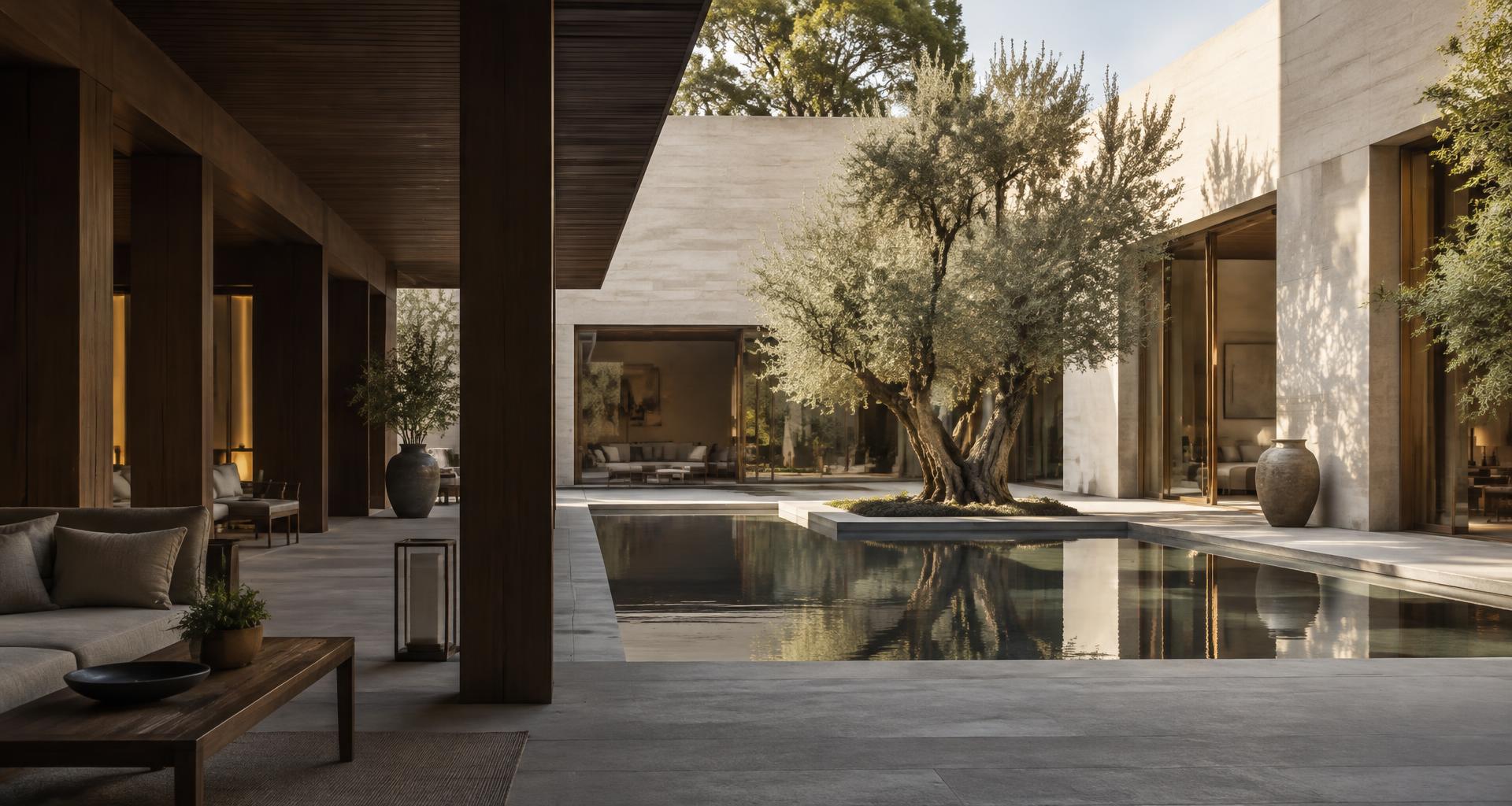 Arquitectura conceptual de un hotel boutique contemporáneo